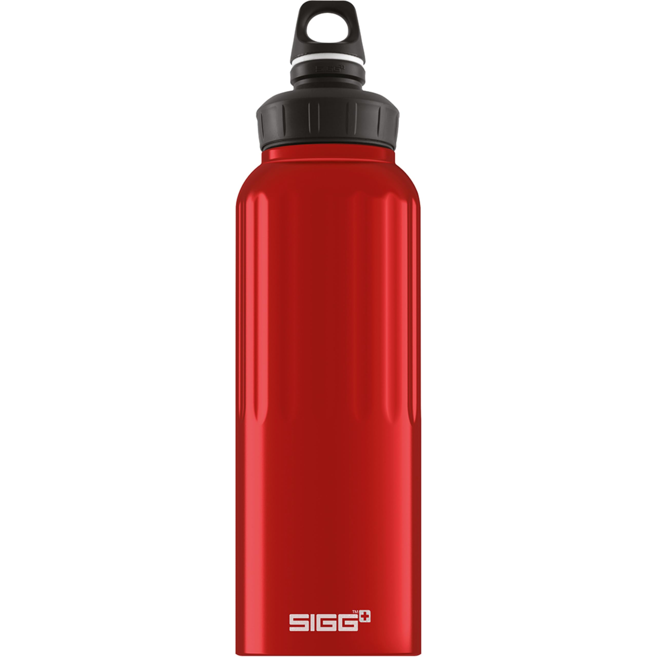 SIgg - Aluminum Sports Water Bottle - WMB Traveller Red - With WMB Adapter - Leakproof - Lightweight - BPA Free - 51 Oz